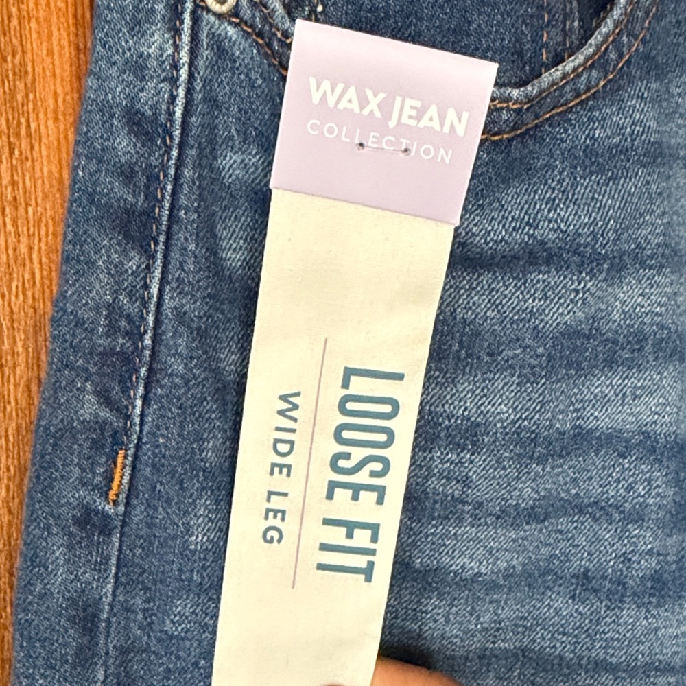 Wax Jean womens Straight Jeans - Blue Wash - Picture 3 of 5